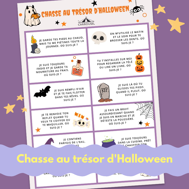 Halloween Schatzsuche Gratis Download f&uuml;r Kinder