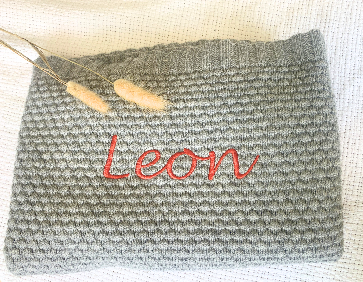 Bestickte Babydecken