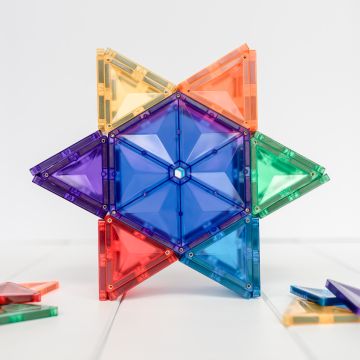 Rainbow Geometry Pack 30 pc,cubes magnétiques, Connetix 