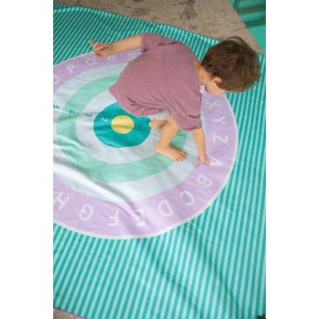 Jeu de serviettes de plage Alphabet/Bullseye 180 x 180cm, Quut