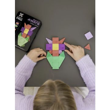 PRO Build It 4 Ways Flowers Pack 21 pc, Magnetbausteine, Connetix