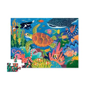 36 pc Shaped Puzzle,Sea Turtle, Crocodile Creek