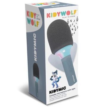Mikrofon Bluetooth mit Licht blau, Kidywolf