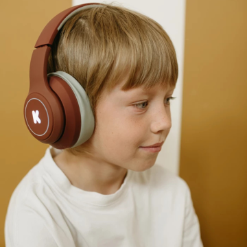K-ears Headphones,red, Kidywolf