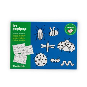 24 Zeichenvorlagen KIDYWOLF, Les Popipop, Moulin Roty