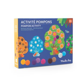Pompon Bastelset Bäume, Les Toupitis, Moulin Roty