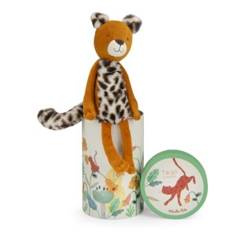 Plüschtier Leopard Taïgo (in Dose), La forêt Mawa, Moulin Roty