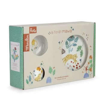 Porzellangeschirr-Set, La forêt Mawa, Moulin Roty
