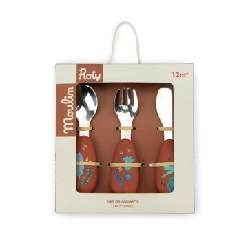 Gedeck-Set aus Silikon, La forêt Mawa, Moulin Roty