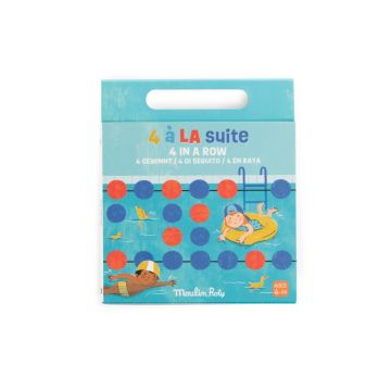 Jeu de voyage magnétique « 4 à la suite », Aujourd’hui c’est mercredi, Moulin Roty