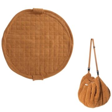 Noomad Soft, Krabbeldecke und Tasche, soft Brown Teddy, Play&Go