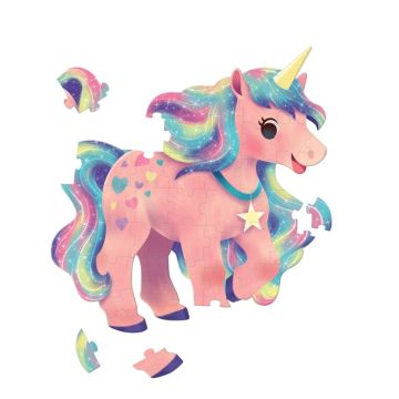 48 Pc Jumbo Puzzle,Unicorn, Crocodile Creek