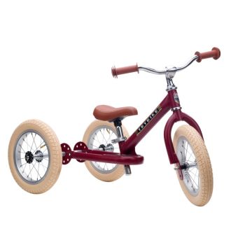 Laufrad 2 in 1 vintage, red matt, Trybike