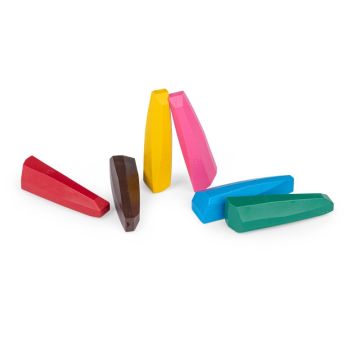 6 Wachskreiden XL, Aujourd'hui c'est mercredi, Moulin Roty