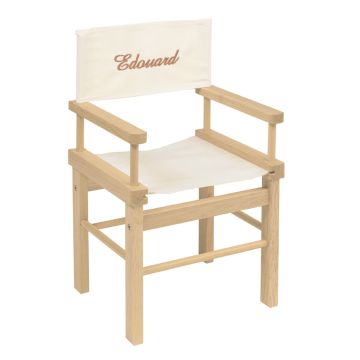 Fauteuil metteur en scène personnalisable naturel Moulin Roty