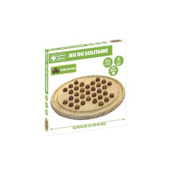 Solitär aus Holz, Brettspiel, JeuJura