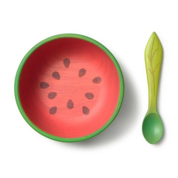 Wally The Watermelon Bowl & Spoon Set, Geschirrset, Oli&Carol