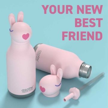 Trinkflasche Bestie Bottle, Bunny Bubbles,asobu
