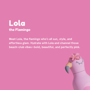 Trinkflasche Bestie Bottle, Flamingo Lola,asobu