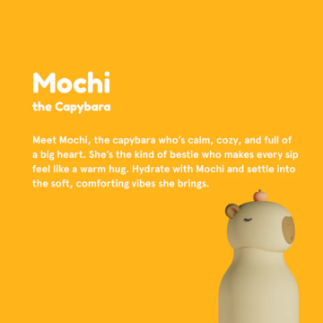 Trinkflasche Bestie Bottle, Capybara Mochi, asobu