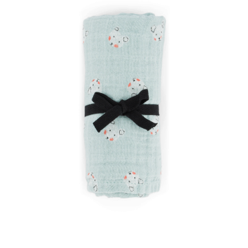Swaddle M Bianca, Teddy Blush Blau, Rose in April
