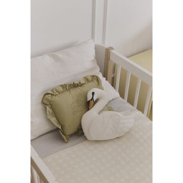 Strickdecke Vichy Ivory 80x100 cm, Swan Lake, Lorena Canals