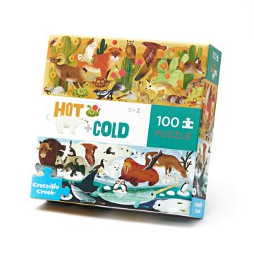 Opposite Puzzle Heiss & Kalt 100 pcs, Crocodile Creek