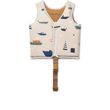 Dove Swim Vest, 15-19kg, Sailing / Sandy,LIEWOOD