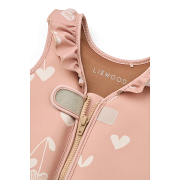 Dove  Swim Vest w Frill,Sweethearts/Pale tuscany, 15-19kg,LIEWOOD