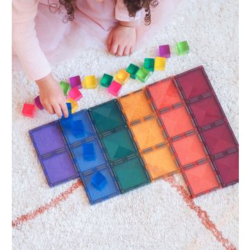 Pastel Rectangle Pack 24 pc, Magnetbausteine, Connetix