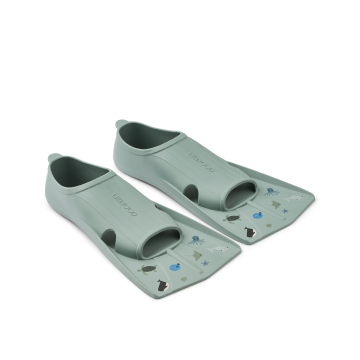 Gustav Bedruckte Schwimmflossen Gr. 30-32,Pfefferminz, LIEWOOD