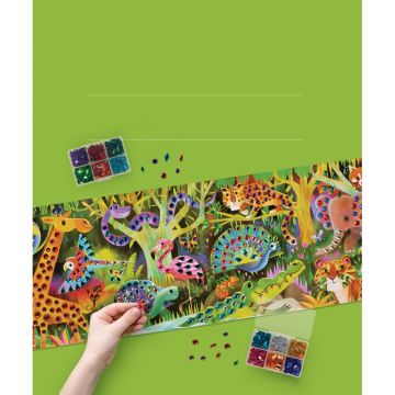 Jewel Art Poster,Jungle Paradise, Crocodile Creek