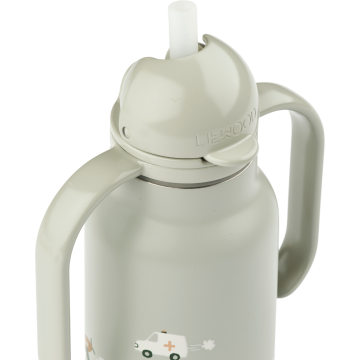 Kimmie Water Bottle 250 ml,Vehicles / Dove blue,LIEWOOD