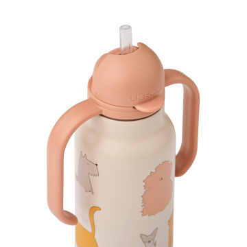 Kimmie Water Bottle 250 ml,Cats and Dogs / Sandy,LIEWOOD