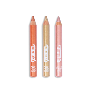 Set de 3 crayons de maquillage pailletés Sunshine, Namaki