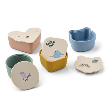 Lot de 4 boîtes à goûter Toto, Tamtam Sandy, Liewood