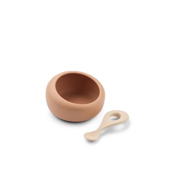 Sparia Bowl + Löffel, Tuscany rose / Apple blossom, Liewood