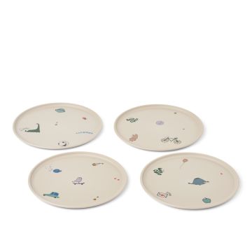 Lot de 4 assiettes Remco, Tamtam Sandy, Liewood