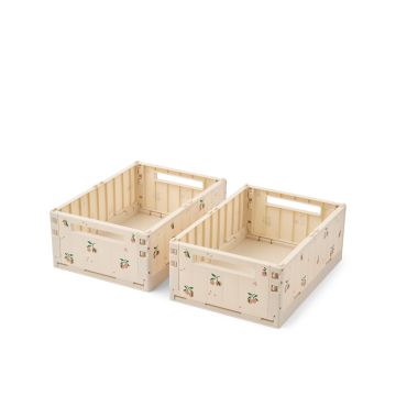 Weston Aufbewahrungsbox Grösse M 2er Pack, Peach Sandy, LIEWOOD