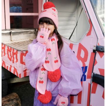 Cheerful Cherry  Strickhandschuhe, 7–10 Jahre, Rockahula