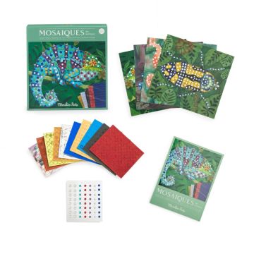 Mosaik Bastel Set, Tout autour du monde, Moulin Roty