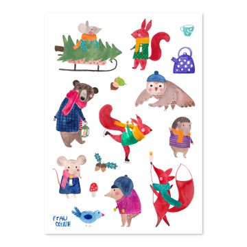 Kindertattoos, Weihnachten, Frau Ottilie 