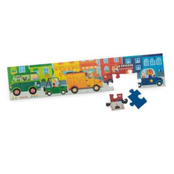 Puzzle Fahrzeuge (24 St.) Les Popipop, Moulin Roty