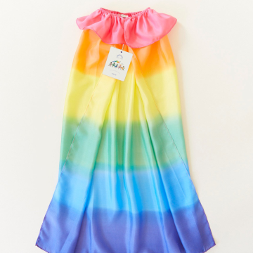 Umhang aus Seide zum Verkleiden und Spielen, Regenbogen, Sarah's Silks