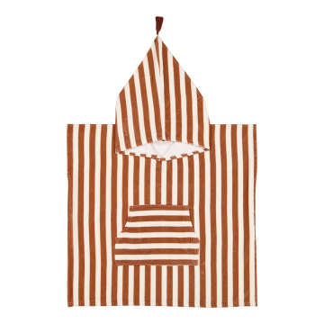 Poncho Caramel Châtaigne, 4-6 ans (M), Rose in April