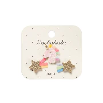 Rainbow Unicorn Ring Set, Rockahula