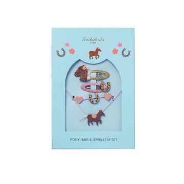 Peggy Pony Set de cheveux et de bijoux, Rockahula