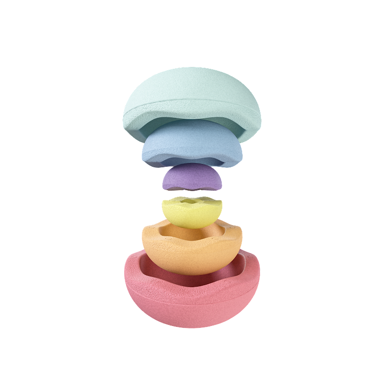 Stapelstein Inside rainbow pastel (6 Stk.)