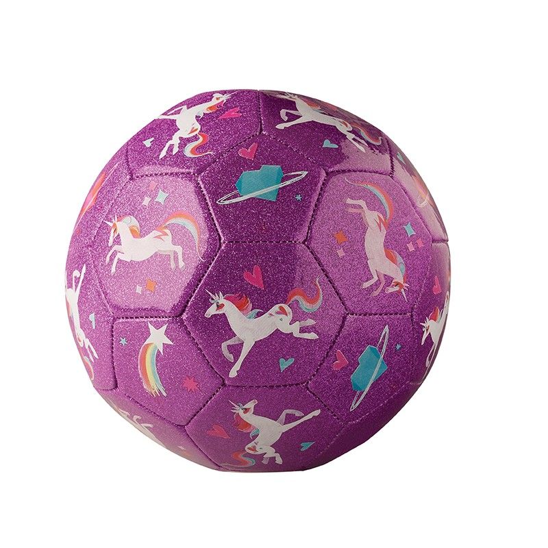 Ballon de football pailleté Licorne Galaxy 18 cm, Crocodile Creek