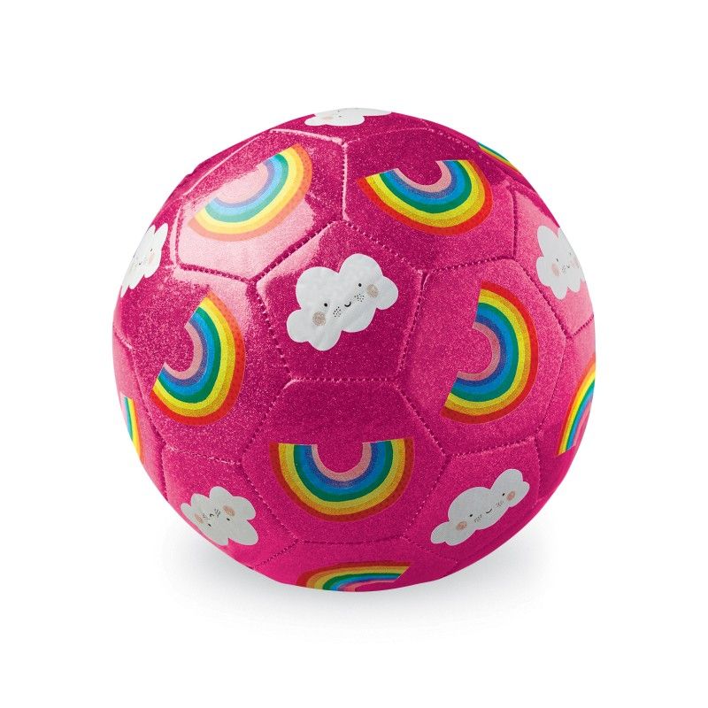 Glitzer Fussball Regenbogen 18 cm, Crocodile Creek